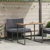 vidaXL Outdoor Steel Seating 2 pcs Anthracite Steel
