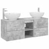 vidaXL Bathroom Furniture Set 3 pcs Concrete Grey 49.5 x 44.5 x 65 cm