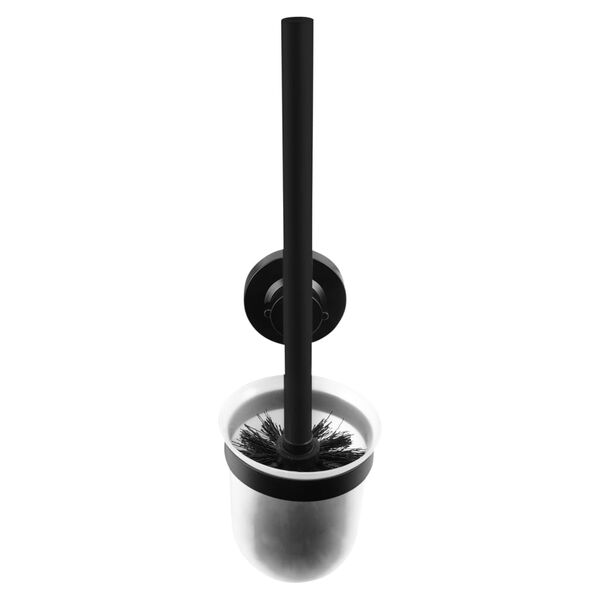 CORNAT Toilet Brush and Holder Set 3in1 Black