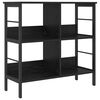 vidaXL Bookshelf Black Oak 82 x 32 x 79 cm Engineered Wood