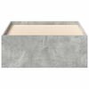 vidaXL Bed Frame without Mattress Concrete Grey 90x200 cm