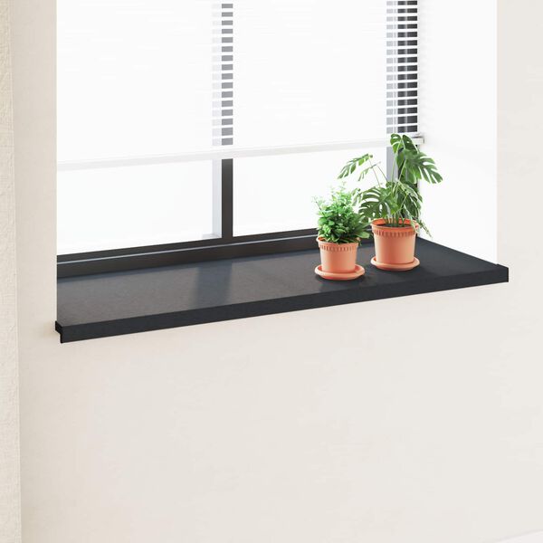 vidaXL Window Sill Anthracite with Wood Grain 120 x 50 x 4.5 cm PVC