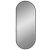 vidaXL Wall Mirror Black 60x25 cm Oval