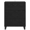 vidaXL Sideboard Black Oak 69.5 x 34 x 90 cm Engineered Wood and Iron