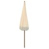 vidaXL Beach Parasol Yellow and White 205 x 205 x 210 cm