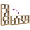 vidaXL Room Divider Bookcase Artisan Oak 67x25x161.5 cm Engineered Wood