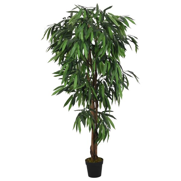 vidaXL Artificial Mango Tree 600 Leaves 150 cm Green