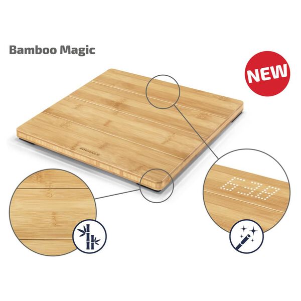 Soehnle Bathroom Scales Style Sense Bamboo Magic 180 kg