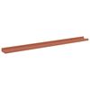 vidaXL Wall Shelf with Shelf 2 pcs Red 100 x 9 x 3 cm Engineered Wood