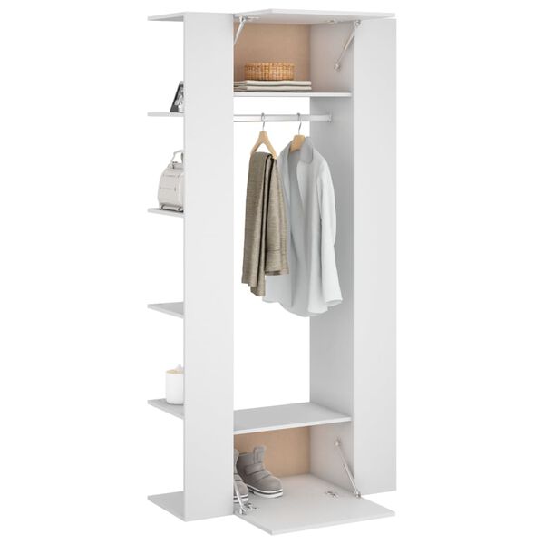 vidaXL Hallway Cabinets 2 pcs White Engineered Wood