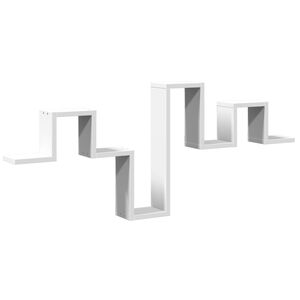 vidaXL Wall Shelf White 104.5x10x43 cm Engineered Wood