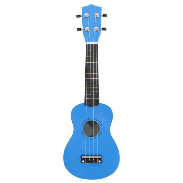 vidaXL Soprano Ukulele Set with Bag for Kids Baby Blue 21"