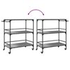 vidaXL Kitchen Trolley Grey Sonoma 100.5x50x105 cm Engineered Wood