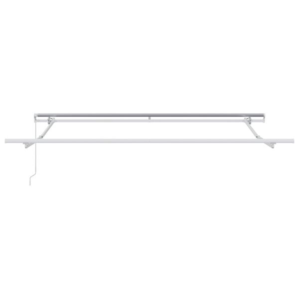 vidaXL Awning Retractable Manual White 300 x 250 x 165 cm Polyester