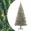 vidaXL Artificial Christmas Tree Snow Flocked with LED Light 180 cm