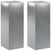 vidaXL Plant Stand 2 pcs Silver 30 x 30 x 80 cm Stainless Steel