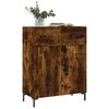 vidaXL Sideboard Smoked Oak 69.5x34x90 cm Engineered Wood