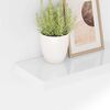 vidaXL Floating Wall Shelf High Gloss White 50x23x3.8 cm MDF