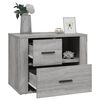 vidaXL Bedside Cabinet Grey Sonoma 60x36x45 cm Engineered Wood