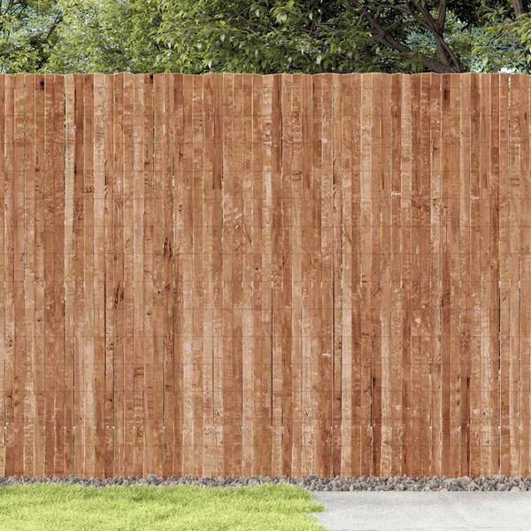 vidaXL Bark Fence Brown 400 x 180 cm Bark