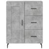 vidaXL Highboard Concrete Grey 69.5x34x180 cm Engineered Wood