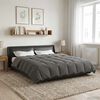 vidaXL Summer Duvet Quilted Light Grey 220 x 260 cm Microfiber