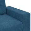vidaXL Sofa Blue 221 x 80 x 80 cm Poly velvet