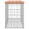 vidaXL Garden Bench Gabion Design 83x31.5x42 cm Solid Wood Douglas