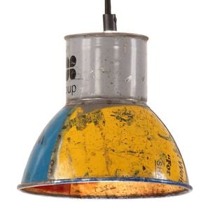 vidaXL Industrial Hanging Lamp 25 W Multicolour Round 17 cm E27