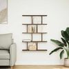 vidaXL Wall Cube Shelf 12 Compartments Brown Oak Engineered Wood