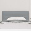 vidaXL LED Headboard with LED Strip Lights Light grey 100 cm Fabric