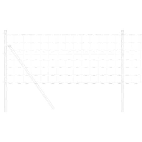 vidaXL Euro Fence Silver 0.4 x 25 m Hot dip galvanized iron