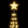 vidaXL Christmas Cone Tree 70 Warm White LEDs Decoration 50x120 cm