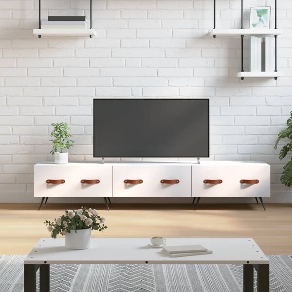 vidaXL TV Cabinet White 150x36x30 cm Engineered Wood