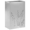 vidaXL Garden Planter Silver 50 x 30 x 75 cm Galvanised Steel