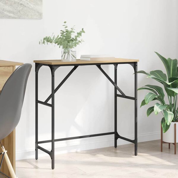 vidaXL Console Table Artisan Oak 75 x 32 x 75 cm Engineered Wood