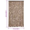 vidaXL Insect Curtain Beige and Light Brown 118x220 cm Chenille
