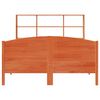 vidaXL Bookcase Bed without Mattress Wax Brown 120x200cm Solid Wood Pine