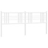 vidaXL Metal Headboard White 193cm