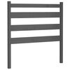 vidaXL Bed Headboard Grey 96x4x100 cm Solid Wood Pine