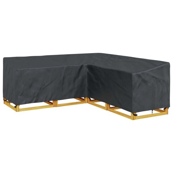 vidaXL Furniture Cover Black 235 x 235 x 85 cm 600D Oxford Fbric