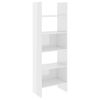 vidaXL 4 Piece Book Cabinet Set High Gloss White Engineered Wood