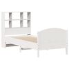 vidaXL Bookcase Bed without Mattress White 90x200cm Solid Wood Pine