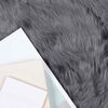 vidaXL Faux Sheepskin Rug Tafalla Anthracite 80 x 250 cm Polyester