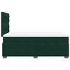 vidaXL Box Spring Bed with Mattress Dark Green 120x200 cm Velvet