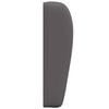 vidaXL Headboard Ear Dim Grey 80 x 23 x 6 cm PVC