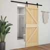 vidaXL Door NARVIK Natural 80 x 210 cm Solid Pine Wood