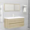vidaXL Bathroom Furniture Set Sonoma Oak Engineered Wood