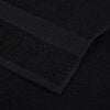 vidaXL Bath Towels "FROGN" 2 pcs Black 100x150 cm 360 gsm