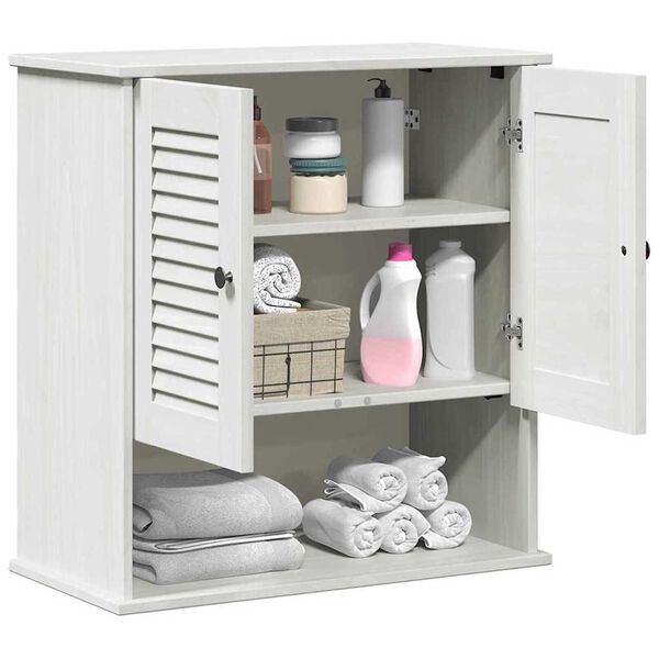 vidaXL Bathroom Cabinet with Shelf VIGO White and Antique White